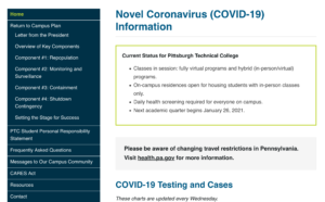COVID website