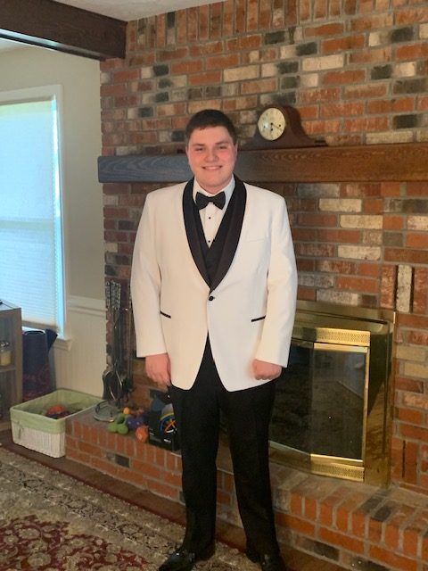 young man in a tuxedo