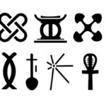 symbols representing the seven core principles of Kwanzaa