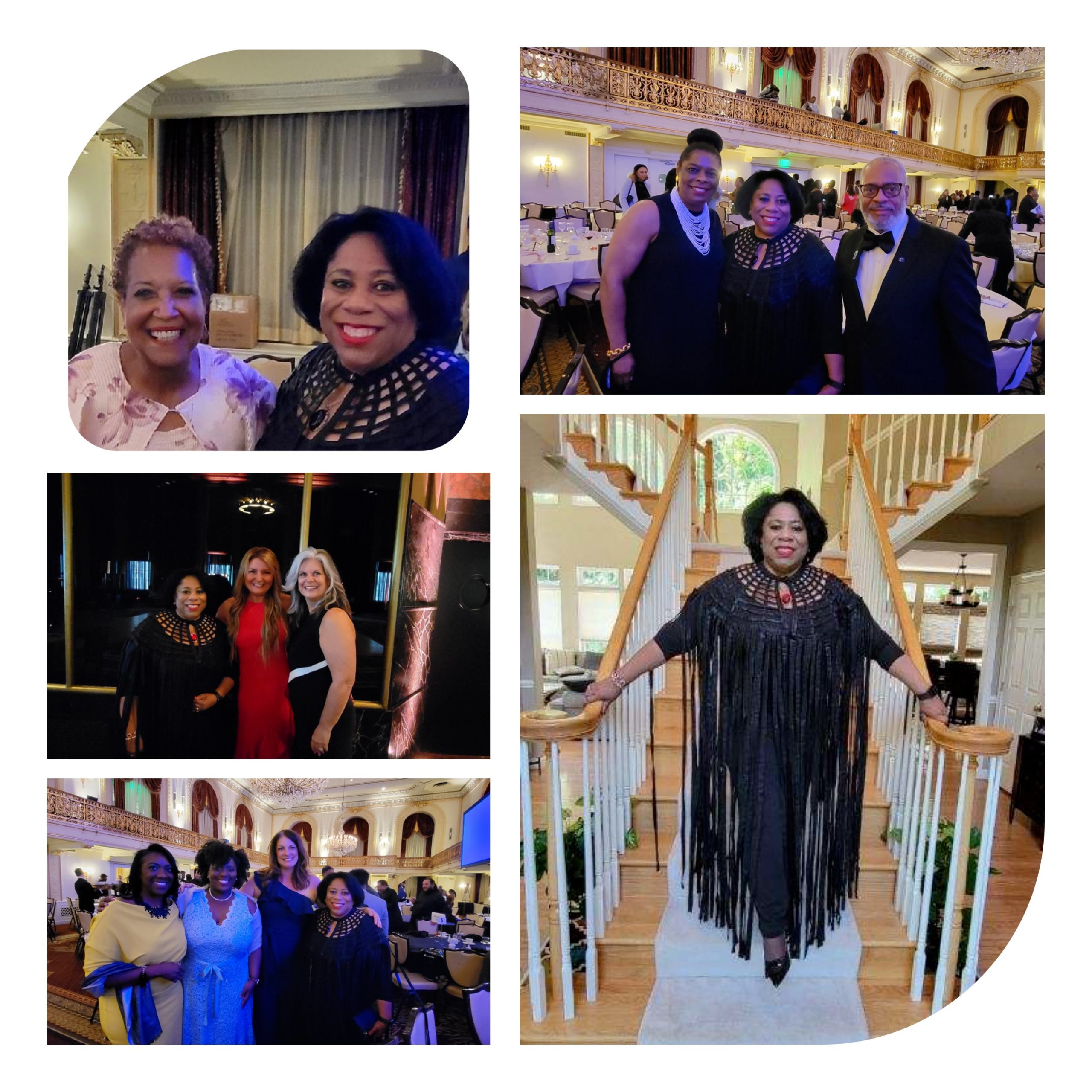 Dr. Harvey-Smith in a collage of photos from the Pittsburgh Black Tie Gala