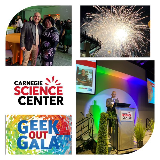Carnegie Science Center Geek Out Gala photo collage.