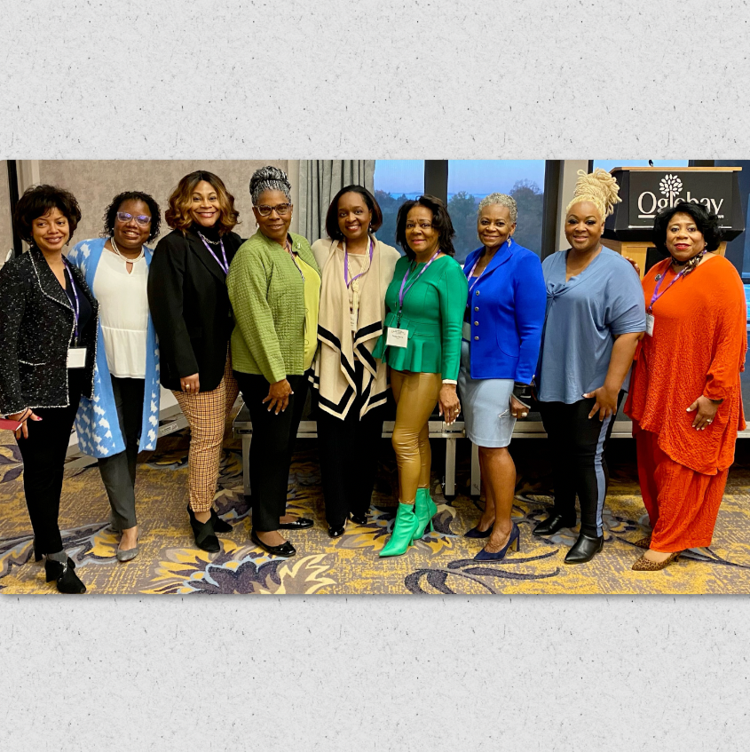 Dr. Harvey-Smith in a group photo at the Pittsburgh Black Collective 2022 Retreat.