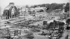 The Tulsa Race Massacre, also known as the Tulsa Race Riot, occurred on May 31 and June 1, 1921, in Tulsa, Oklahoma, United States. It was a tragic event of racial violence and destruction, primarily targeting the prosperous African American community of Greenwood, often referred to as "Black Wall Street".